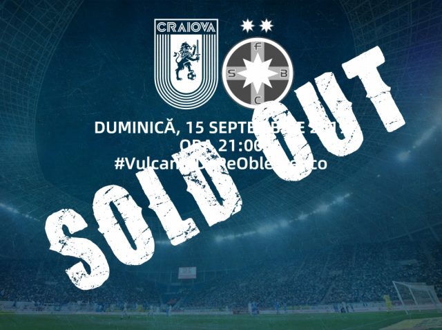 Liga 1: Universitatea Craiova – FCSB – SOLD OUT