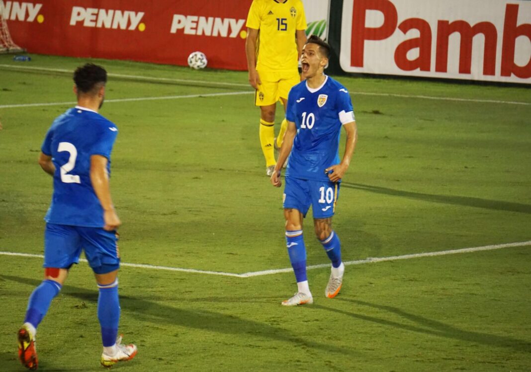 Fotbal | Echipa Națională: Victorii tricolore la U 21, U 20 și U 19. Alexandru Cîmpanu a marcat golul victoriei naționalei de tineret