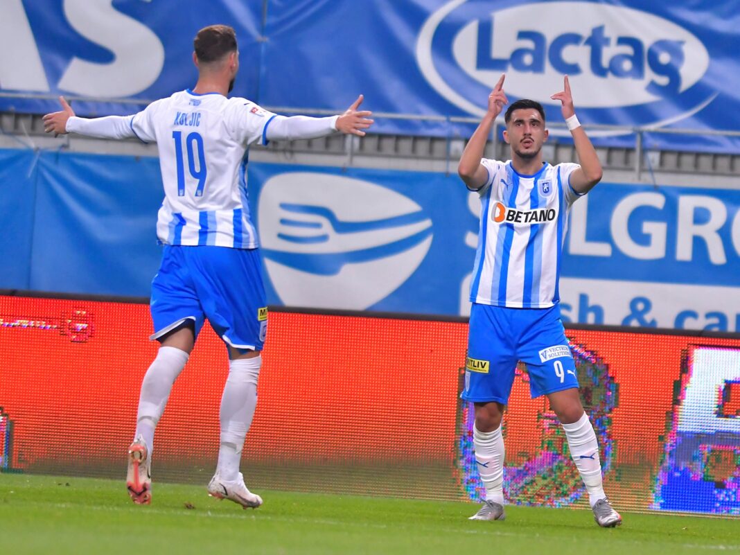 Liga 1: „Poker” Ivan, Universitatea Craiova bate Mioveni cu 5-2