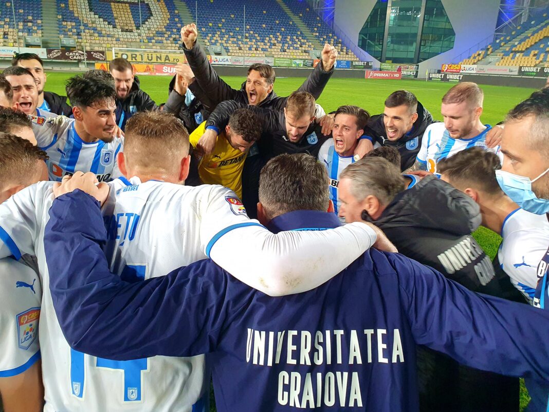 Liga 1: Universitatea Craiova bate Chindia și urcă pe locul 2