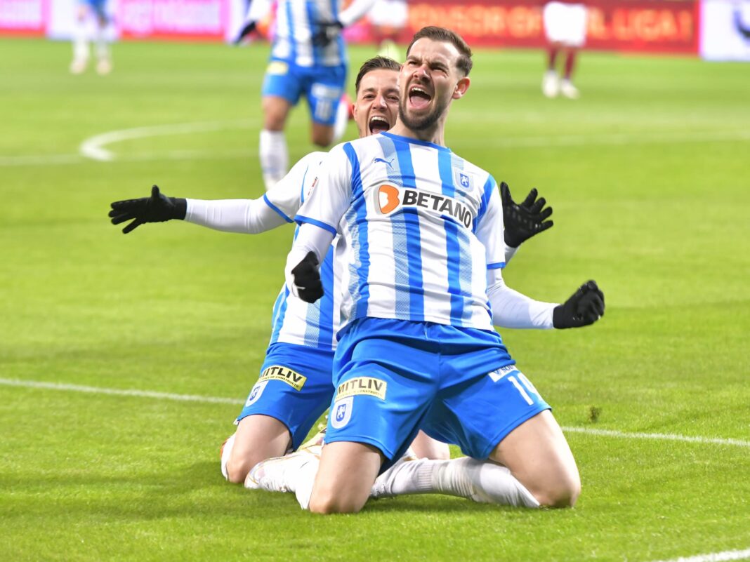 Liga 1: Universitatea Craiova câștigă la limită cu Rapid