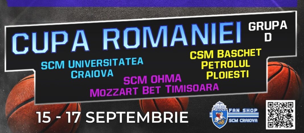 Baschet | Cupa României | Cum arată programul grupei D de la Craiova