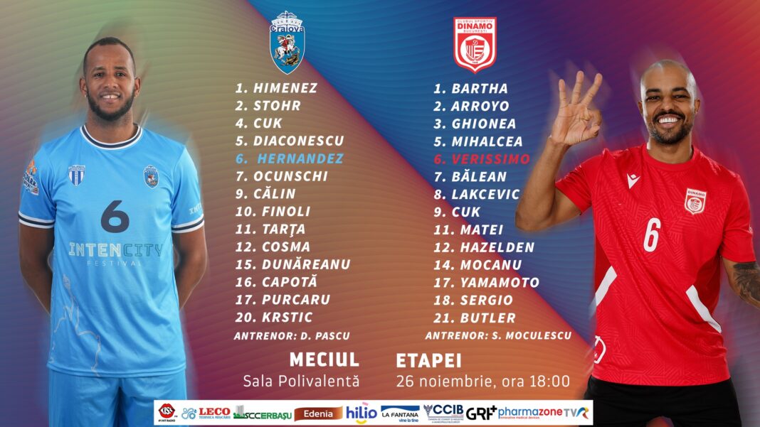 Volei | Craiova – Dinamo, un meci ce nu trebuie ratat