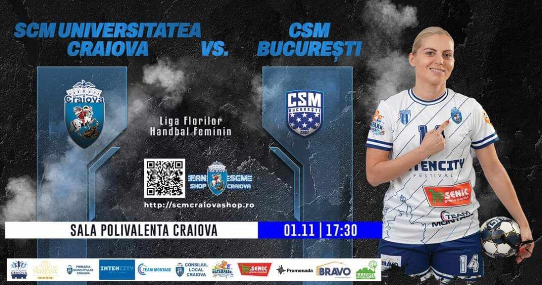 Liga Florilor | Handbal de cel mai înalt nivel în Polivalenta Craioveană. În Bănie vine CSM București